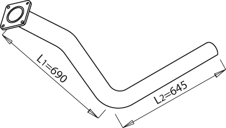 Uitlaatpijp Dinex 21100