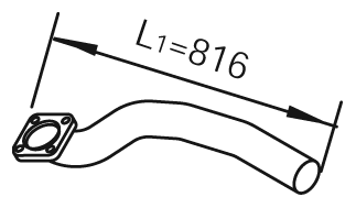 Uitlaatpijp Dinex 21224