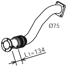 Uitlaatpijp Dinex 28213