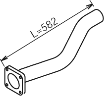Uitlaatpijp Dinex 28214