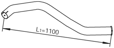 Uitlaatpijp Dinex 28687