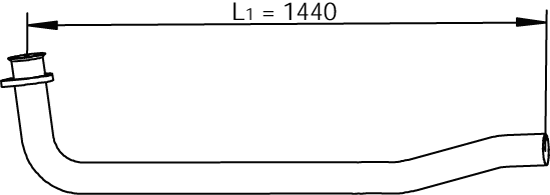 Uitlaatpijp Dinex 47161