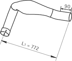 Uitlaatpijp Dinex 48110