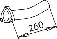 Uitlaatpijp Dinex 50165