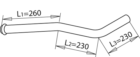 Uitlaatpijp Dinex 50259