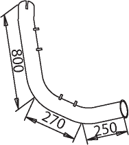 Uitlaatpijp Dinex 50697