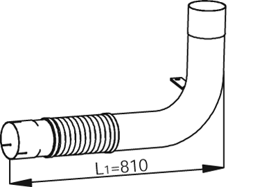 Uitlaatpijp Dinex 54111