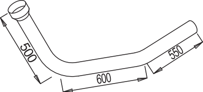 Uitlaatpijp Dinex 68174