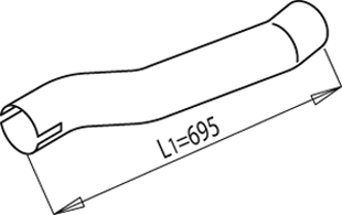 Uitlaatpijp Dinex 68247