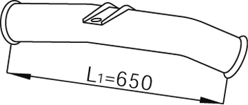 Uitlaatpijp Dinex 68256