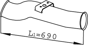 Uitlaatpijp Dinex 68265