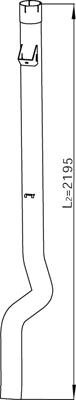 Uitlaatpijp Dinex 68707