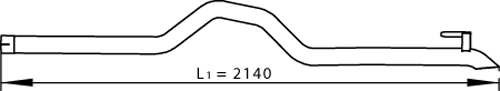 Uitlaatpijp Dinex 74605