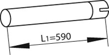 Uitlaatpijp Dinex 80150