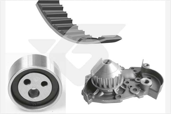 Distributieriem kit inclusief waterpomp Hutchinson KH 07WP53