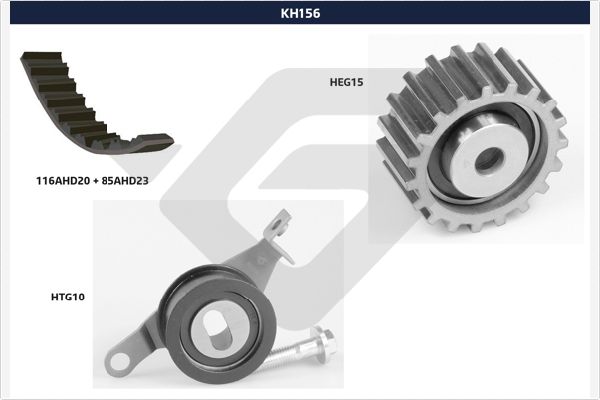 Distributieriem kit Hutchinson KH 156