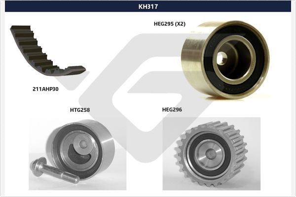 Distributieriem kit Hutchinson KH 317