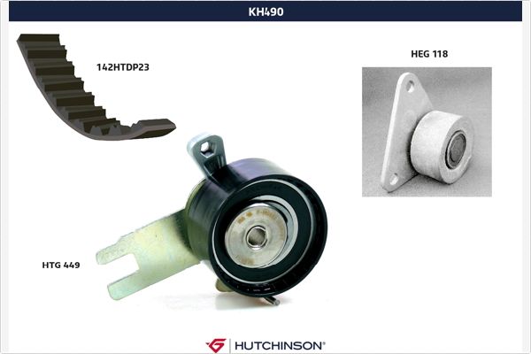 Distributieriem kit Hutchinson KH 490