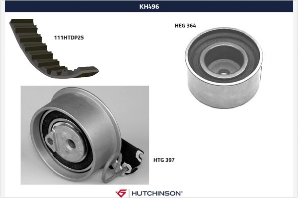 Distributieriem kit Hutchinson KH 496