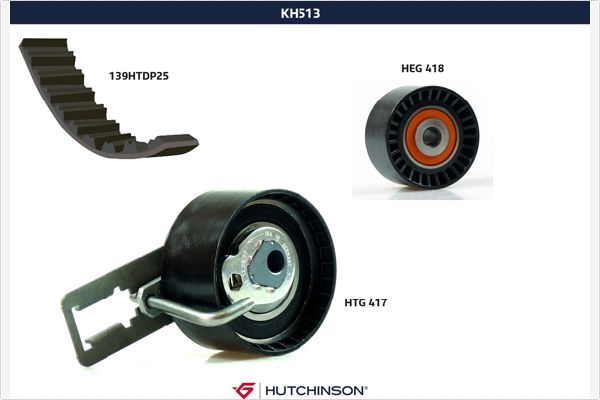 Distributieriem kit Hutchinson KH 513