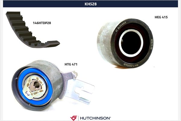 Distributieriem kit Hutchinson KH 528