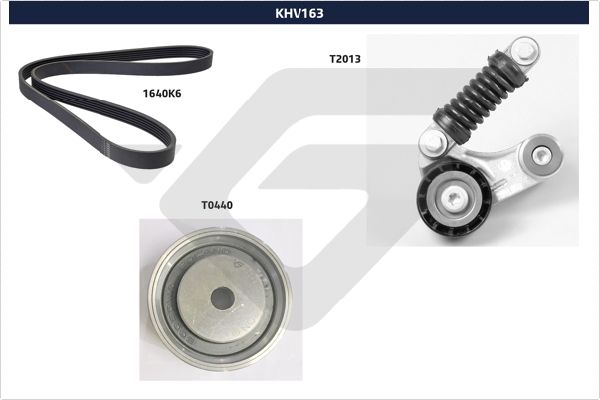 Poly V-riemen kit Hutchinson KHV 163