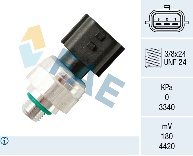 Drukschakelaar, airconditioning FAE 15817