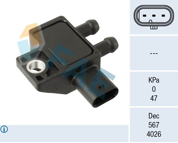 Uitlaatgasdruk sensor FAE 16161