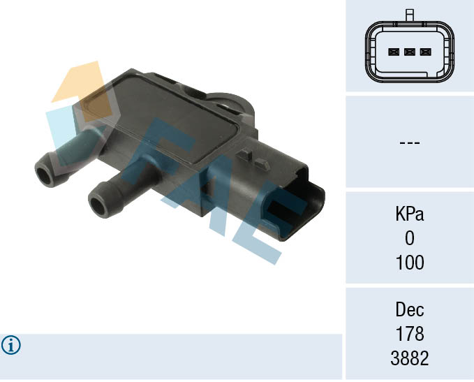 Uitlaatgasdruk sensor FAE 16162