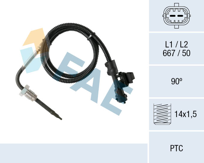 Sensor uitlaatgastemperatuur FAE 68006