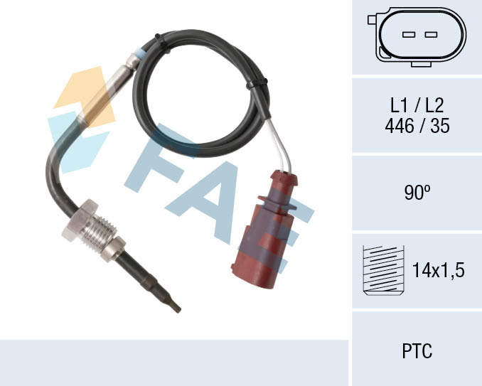 Sensor uitlaatgastemperatuur FAE 68011