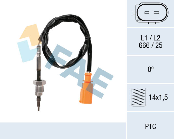 Sensor uitlaatgastemperatuur FAE 68014