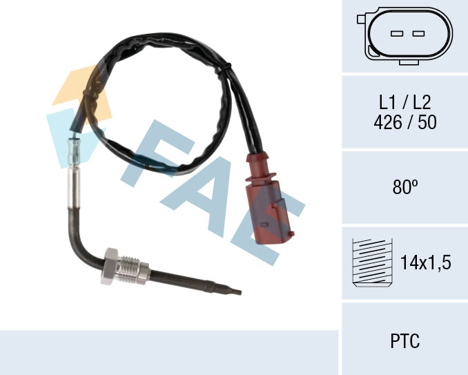 Sensor uitlaatgastemperatuur FAE 68036