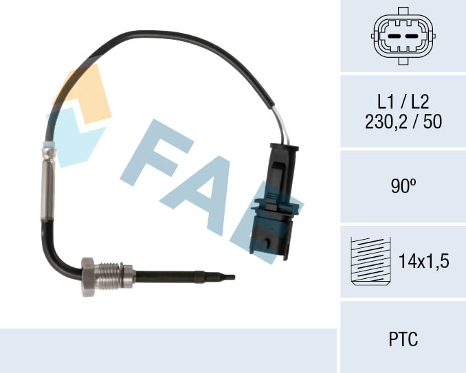 Sensor uitlaatgastemperatuur FAE 68037