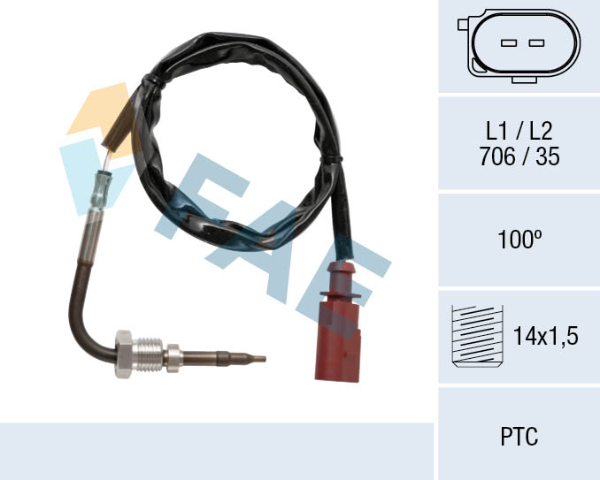 Sensor uitlaatgastemperatuur FAE 68045