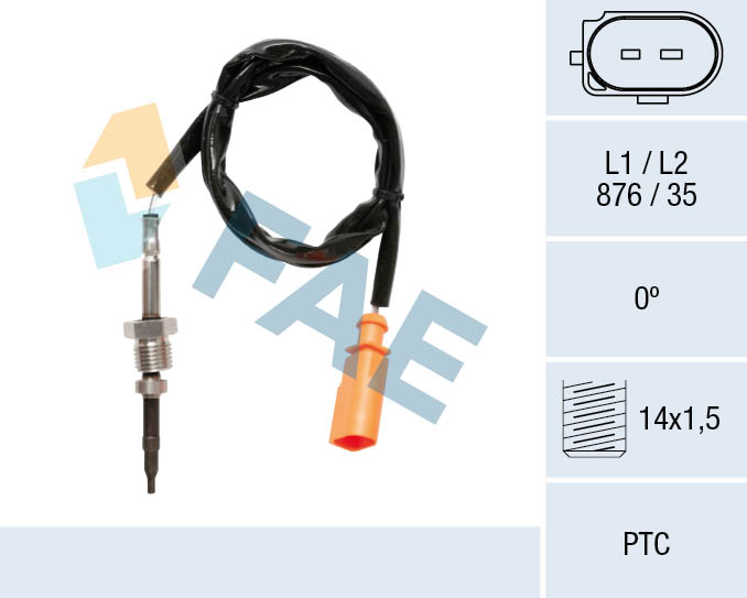 Sensor uitlaatgastemperatuur FAE 68057