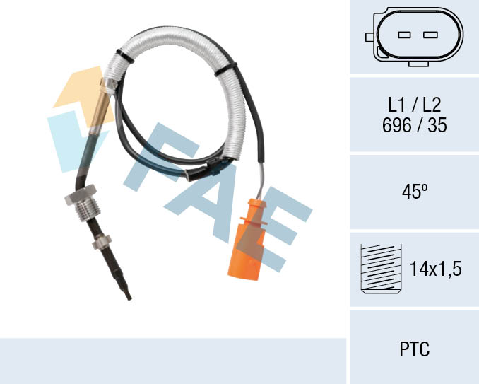 Sensor uitlaatgastemperatuur FAE 68058