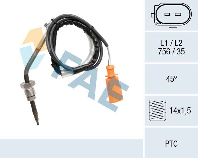 Sensor uitlaatgastemperatuur FAE 68064