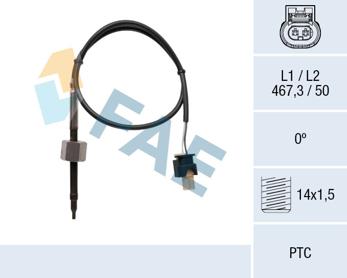Sensor uitlaatgastemperatuur FAE 68071