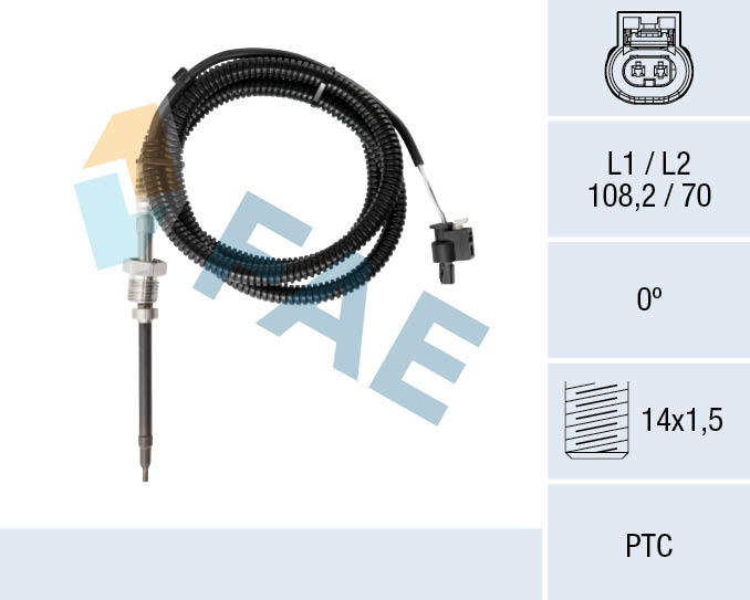 Sensor uitlaatgastemperatuur FAE 68077