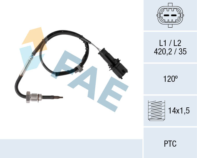 Sensor uitlaatgastemperatuur FAE 68082