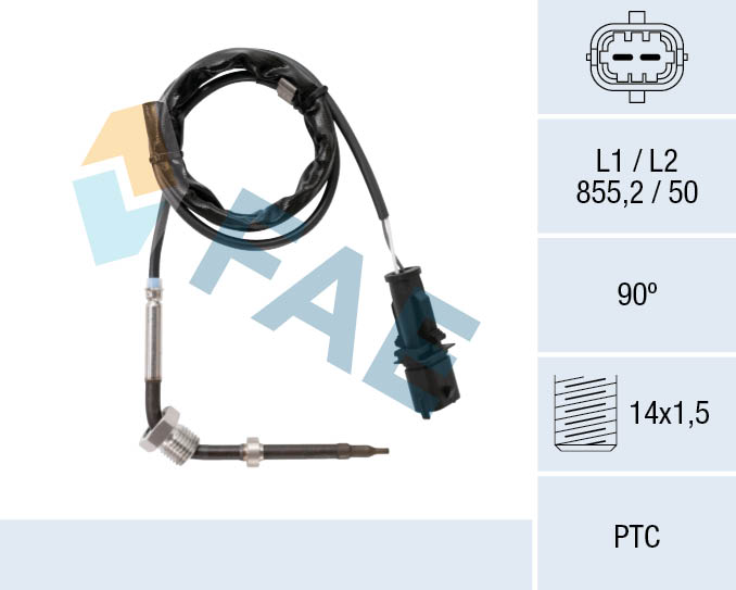 Sensor uitlaatgastemperatuur FAE 68086