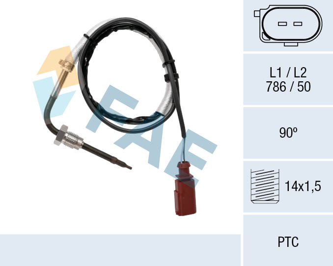Sensor uitlaatgastemperatuur FAE 68089