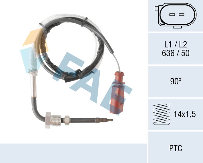 Sensor uitlaatgastemperatuur FAE 68090