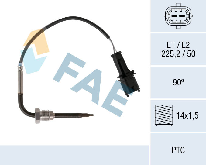 Sensor uitlaatgastemperatuur FAE 68091