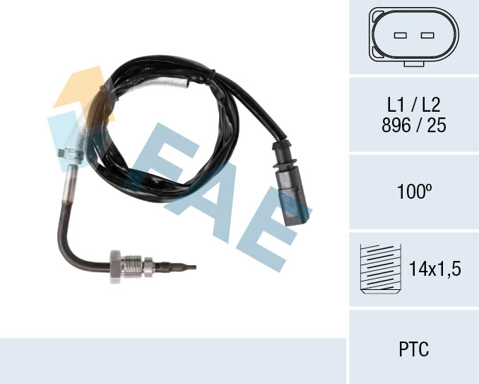 Sensor uitlaatgastemperatuur FAE 68093