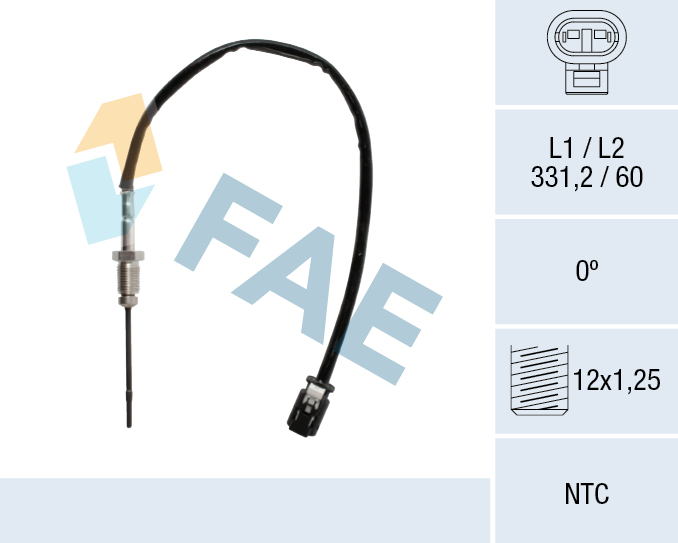 Sensor, uitlaatgastemperatuur FAE 68622