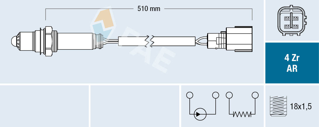 Lambda-sonde FAE 75618