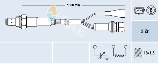 Lambda-sonde FAE 77107