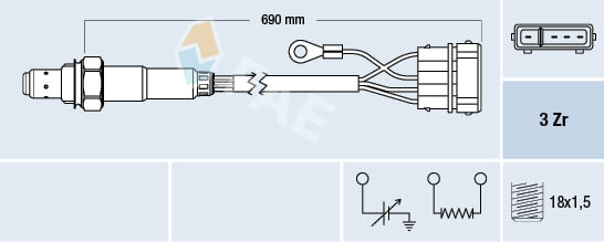 Lambda-sonde FAE 77111